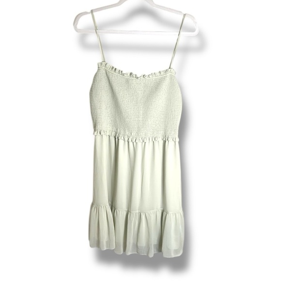 Aritzia Wilfred Tempest Sleeveless Mini Dress Light Green Size Large - Picture 1 of 6